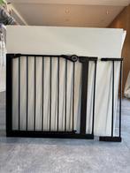 Zwart traphekje van Noma met verlengstuk en alle toebehoren, Kinderen en Baby's, Traphekjes, Ophalen, Aluminium, 100 tot 115 cm