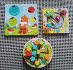 Haba 3 houten puzzels, Kinderen en Baby's, Ophalen of Verzenden, Minder dan 10 stukjes, Gebruikt, 6 maanden tot 2 jaar