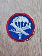 US WW2 Combined Paratrooper Glider cap patch whiteback, Ophalen of Verzenden