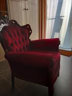 zetel, Huis en Inrichting, Fauteuils, Ophalen, Gebruikt, 75 tot 100 cm, Fluwelen stofbekleding