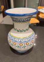 Rustieke vaas wit/blauw, Antiek en Kunst, Ophalen