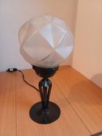 lampe art déco, Maison & Meubles, Moins de 50 cm, Enlèvement ou Envoi, Verre, Vintage