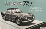 Handboek Triumph TR4, Autos : Divers, Modes d'emploi & Notices d'utilisation, Enlèvement ou Envoi