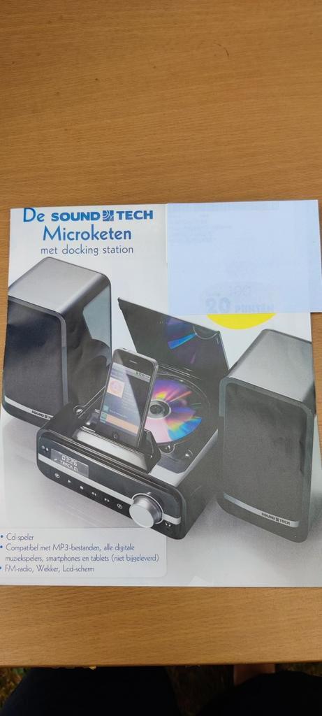 Muziekinstallatie met docking station, Elektronische apparatuur, Overige elektronische apparatuur, Nieuw, Ophalen of Verzenden
