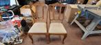 Louis xv vintage stoelen, Huis en Inrichting, Stoelen, Twee, Gebruikt, Vintage, Bruin