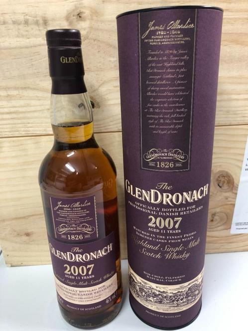 Whisky Glendronach 2007,  PX Sherry, 11y, 46%, Collections, Vins, Neuf, Autres types, Autres régions, Pleine, Enlèvement ou Envoi