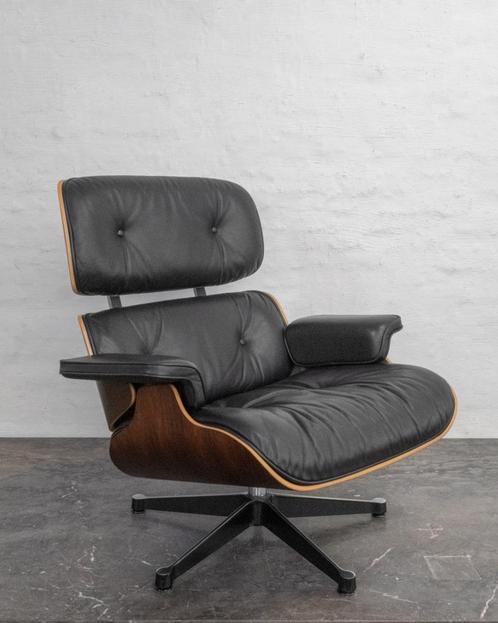 Eames Vitra Lounge chair Riopalissander anilineleder, Huis en Inrichting, Stoelen, Ophalen
