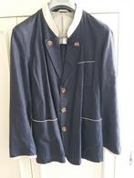 Oostenrijks linnen herenvest, Kleding | Heren, Kostuums en vesten, Ophalen of Verzenden, Gedragen, Maat 48/50 (M), Blauw