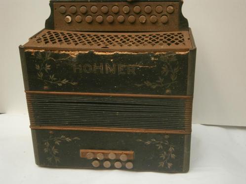 Oude Hohner accordeon voor onderdelen, Muziek en Instrumenten, Accordeons, Gebruikt, Knopaccordeon, Hohner, Ophalen of Verzenden