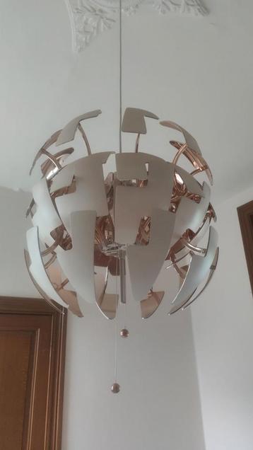 2x IKEA hanglamp PS2014 Wit/koper., Enlèvement, Utilisé