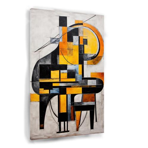 Toile abstraite pour piano 50x70cm - 18mm., Maison & Meubles, Accessoires pour la Maison | Décorations murale, Neuf, Envoi