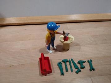 playmobil 4655: loodgieter met wastafel: €10 beschikbaar voor biedingen