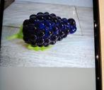 Vintage-Grappe de raisin en verre IMPECCABLE +/-20 cm x 10cm, Déco, Enlèvement ou Envoi
