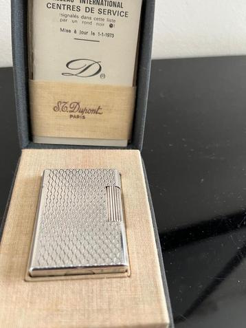 Petit briquet en argent plaqué DUPONT, Enlèvement ou Envoi, Comme neuf, Briquet