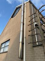 Dubbelwandige inox schoorsteen, Ophalen, Inox, Gebruikt, 6 meter of meer