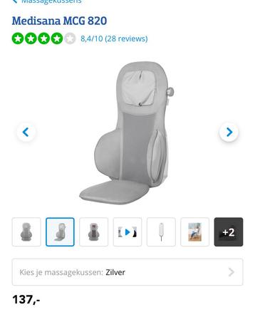 Medisana massagekussen – bijna nieuw! beschikbaar voor biedingen