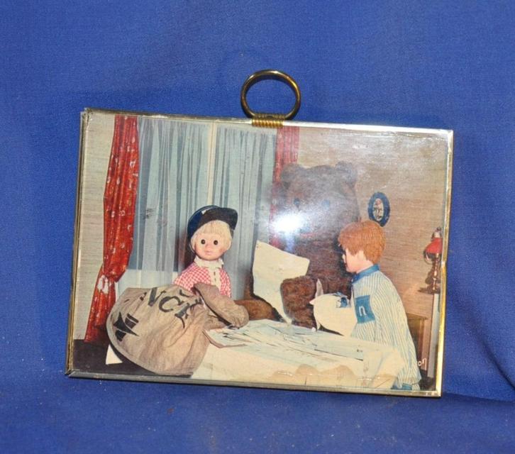 cadre bombé avec photographie de bonne nuit les petits (1), Verzamelen, Film en Tv, Gebruikt, Tv, Foto of Kaart, Ophalen of Verzenden