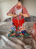 Houten kerstman met muziekje, Ophalen of Verzenden, Gebruikt