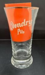 Fluitjes glas 25cl met gouden rand Dendry Pils, Ophalen of Verzenden, Gebruikt, Bierglas