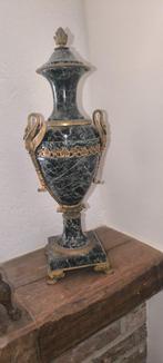 1 antieke cassolette marmeren met brons 19 eeuw, h 48 cm, Ophalen