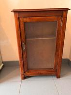 Vintage kastje met glas, Ophalen, Gebruikt