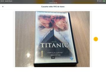 Cassette vidéo VHS de titanic disponible aux enchères