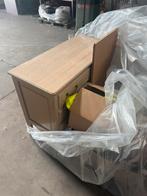 Set meubelen , Bed + matrassen , 3 kasten , zwarte zetel, Huis en Inrichting, Ophalen, Zo goed als nieuw