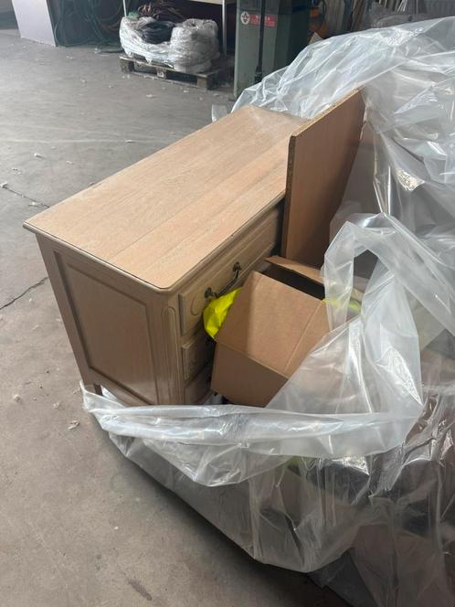 Set meubelen , Bed + matrassen , 3 kasten , zwarte zetel, Huis en Inrichting, Kasten | Boekenkasten, Zo goed als nieuw, Ophalen