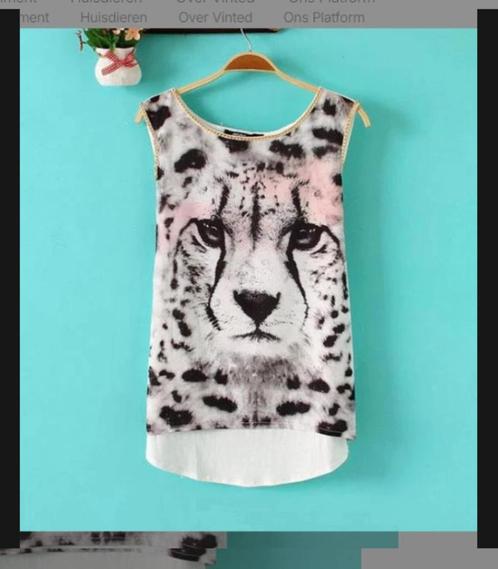 Nieuw topje in shifon ' leopard ' luipaard, Vêtements | Femmes, Tops, Taille 36 (S), Envoi