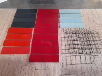 Set van 7 vintage planken in Tomado Dekker-stijl Rek beschikbaar voor biedingen