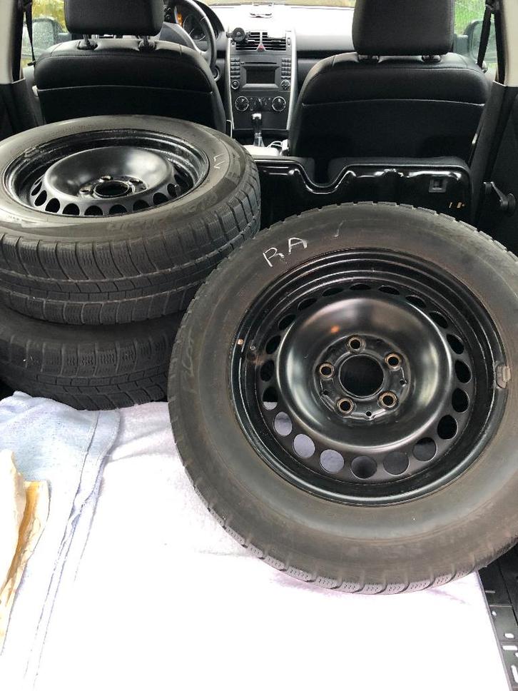 Mercedes C klasse w203 4x velgen 15 inch, Auto-onderdelen, Banden en Velgen, Banden en Velgen, Winterbanden, 15 inch, 195 mm, Personenwagen