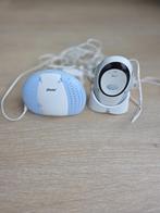 Babyfoon Alecto DBX-85 Eco blauw wit + oplaadbare batterijen, Kinderen en Baby's, Ophalen of Verzenden, Gebruikt