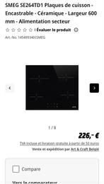 Taque vitrocéramique 60cm SMEG Encore emballée, Enlèvement