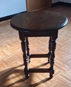 Bijzettafeltje, Huis en Inrichting, Tafels | Bijzettafels, Gebruikt, Rond, Hout, Ophalen