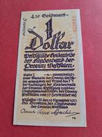 1923 Allemagne Münster 4,20 marks ou 1 dollar d'urgence, Envoi, Billets en vrac, Allemagne