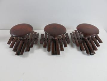 prachtige bamboe kapstok set 3st. 1970 beschikbaar voor biedingen