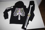 H&m halloween skelet 2-delige set zwart gevoerd 12-14 jaar, Kinderen en Baby's, Gebruikt, Meisje, H&M, Ophalen of Verzenden