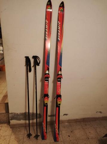 Paire de ski,plus bâtons, Enlèvement, Comme neuf