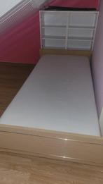 bed met matras : eenpersoons, Ophalen, Overige materialen, Eenpersoons, Bruin
