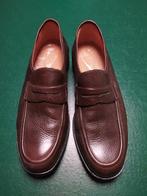 Spaanse bruine lederen schoenen met rek boven wreef maat 42, Bruin, Ophalen of Verzenden, Zo goed als nieuw, Espadrilles of Moccasins