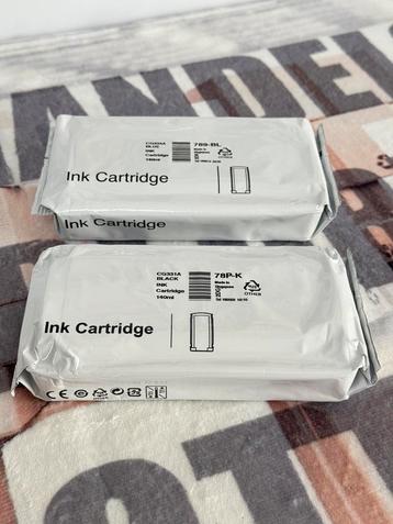 HP Ink Cartridge CG331A 78P-K black 789-BL Blue CG334A set beschikbaar voor biedingen