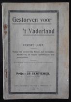 Gestorven voor 't Vaderland - 1915, Ophalen of Verzenden