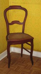 stoelen met biezen zittingen, Maison & Meubles, Chaises, Brun, Bois, Enlèvement, Utilisé