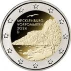 2 Euromunten Sp.Uitg. Duitsland 2024 ADFGJ Meckl. Vorp., Postzegels en Munten, Setje, Duitsland, Overige waardes, Ophalen of Verzenden