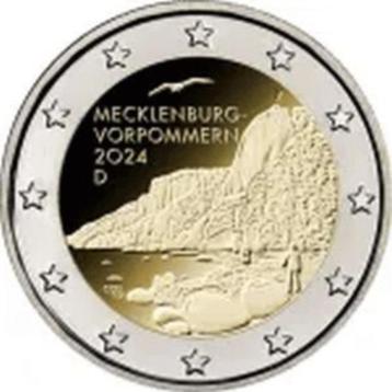 2 Euromunten Sp.Uitg. Duitsland 2024 ADFGJ Meckl. Vorp.