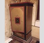 Antieke kluis / + of - 100 jaar oud / 185x85x70 cm, Brandkast, Gebruikt, Ophalen of Verzenden