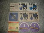9 verschillende bierviltjes van Orval voor € 2,00, Verzamelen, Ophalen of Verzenden, Zo goed als nieuw, Viltje(s), Overige merken