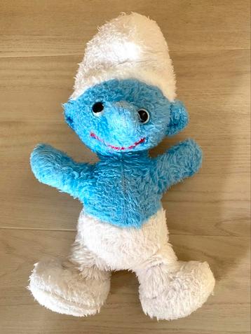 Oude knuffel van een smurf - jaren 70 beschikbaar voor biedingen