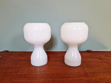 LampeTahiti en opaline blanche (2 disponibles), Massive,1960 beschikbaar voor biedingen