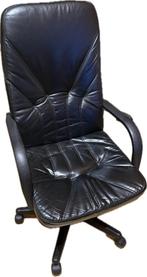 chaise de bureau à roulettes cuir noir, Maison & Meubles, Chaises de bureau, Noir, Chaise de bureau, Enlèvement